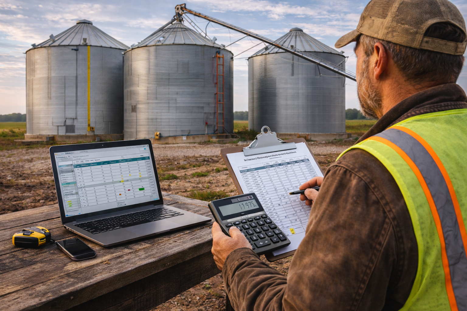Grain Bin Capacity Calculator | Bushels Per Bin Spreadsheet