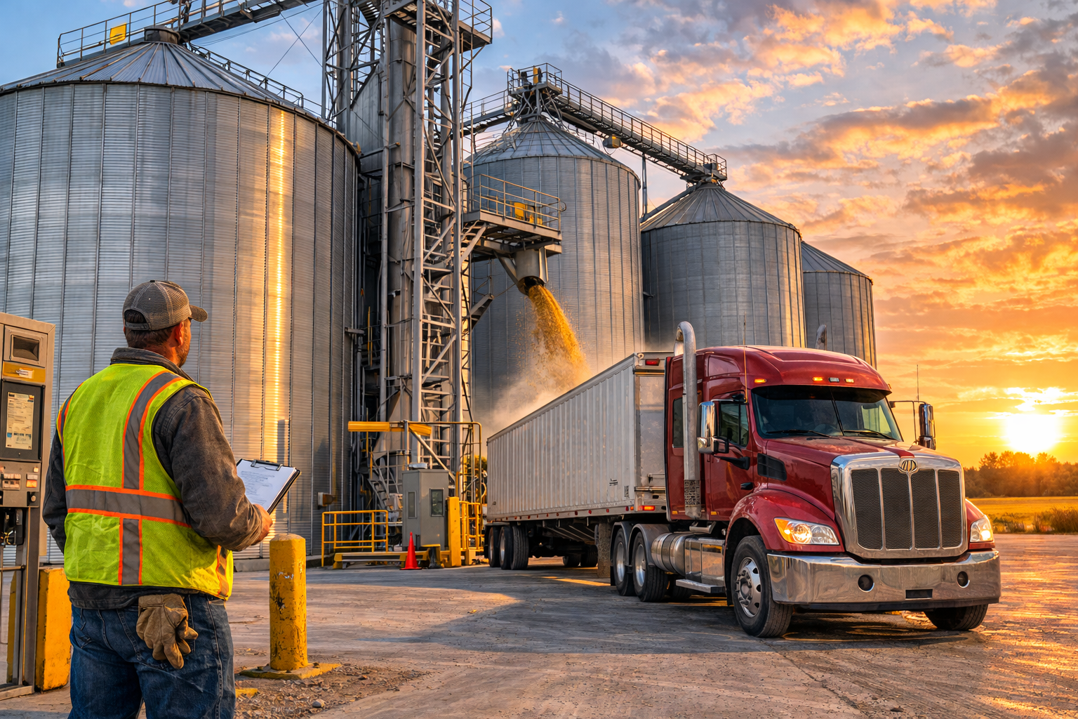 How Grain Elevators Prepare for Spring Grain Movement and Truck Traffic