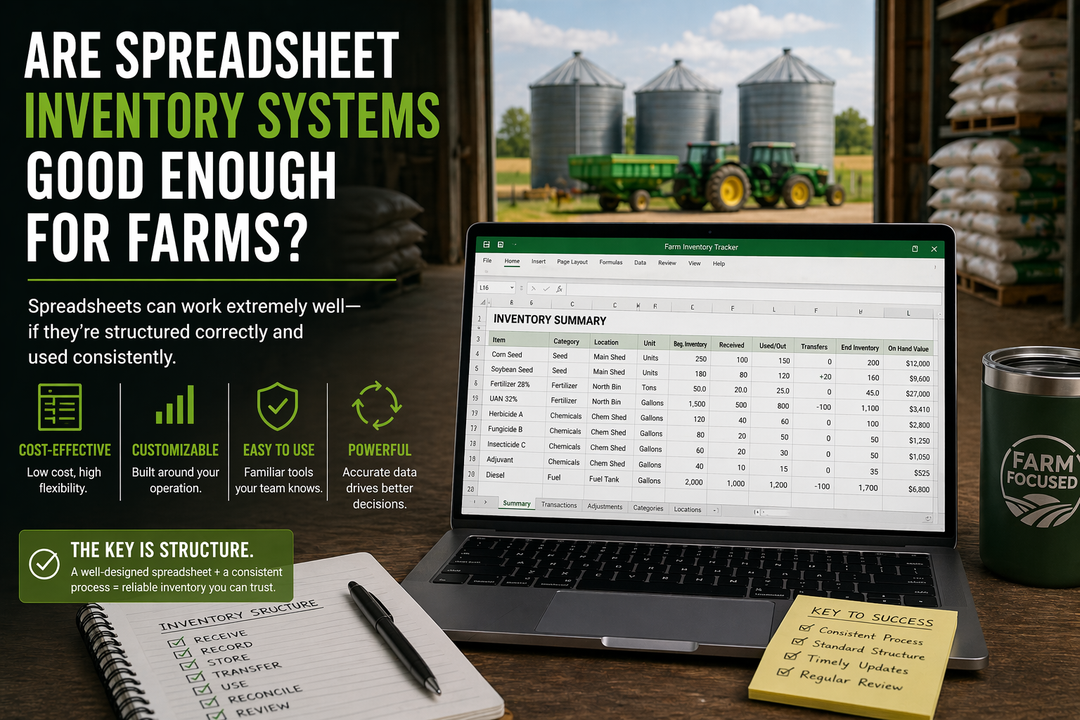 Are Spreadsheet Inventory Systems Good Enough for Farms?