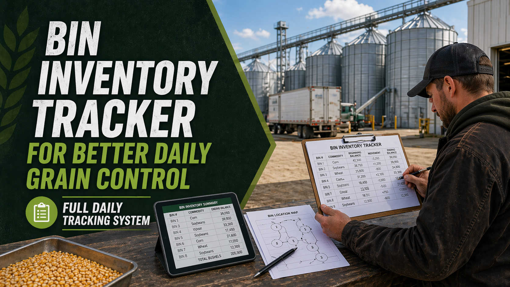 Bin Inventory Tracker for Better Daily Grain Control