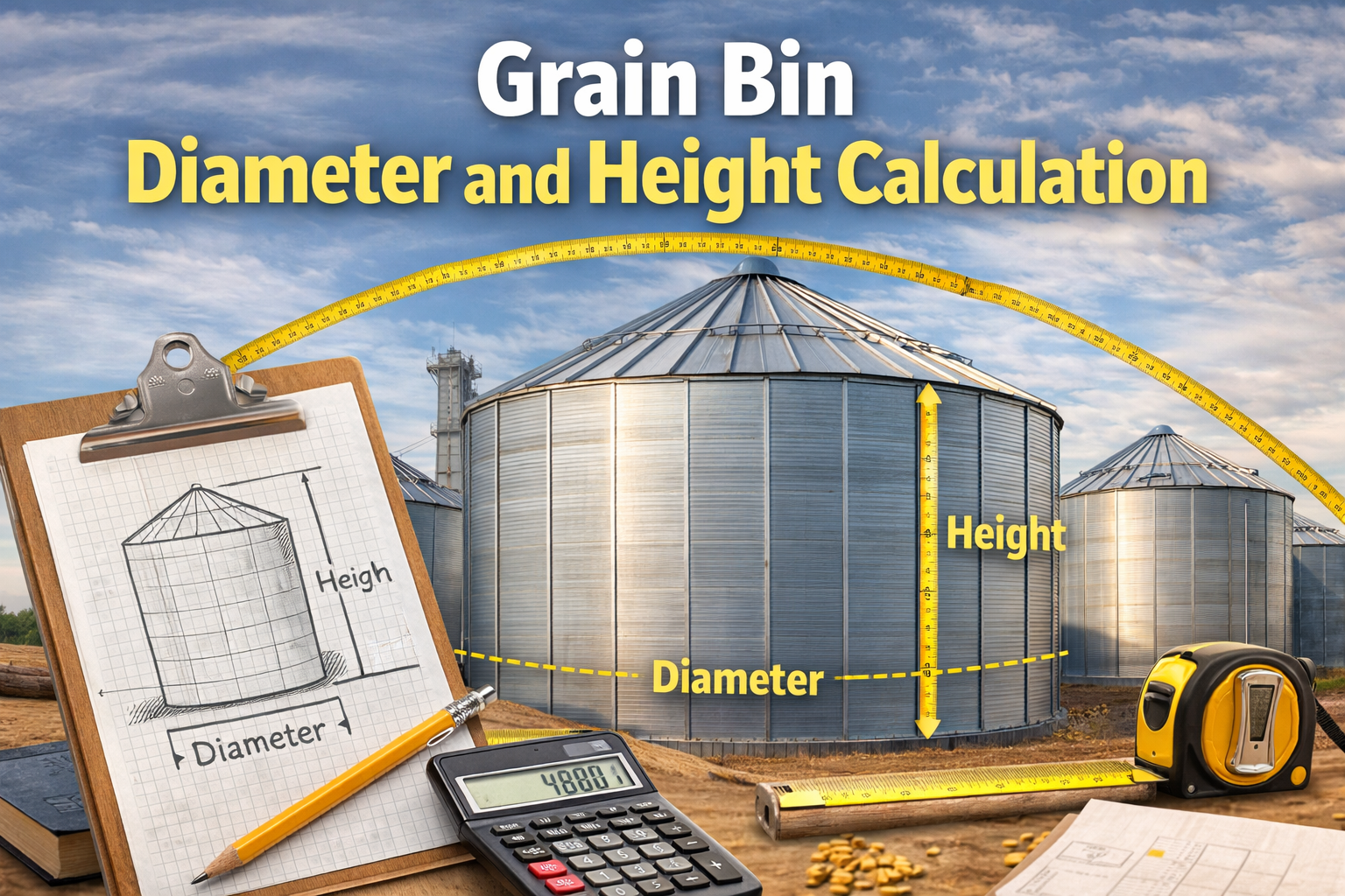 Grain Bin Diameter and Height Calculations