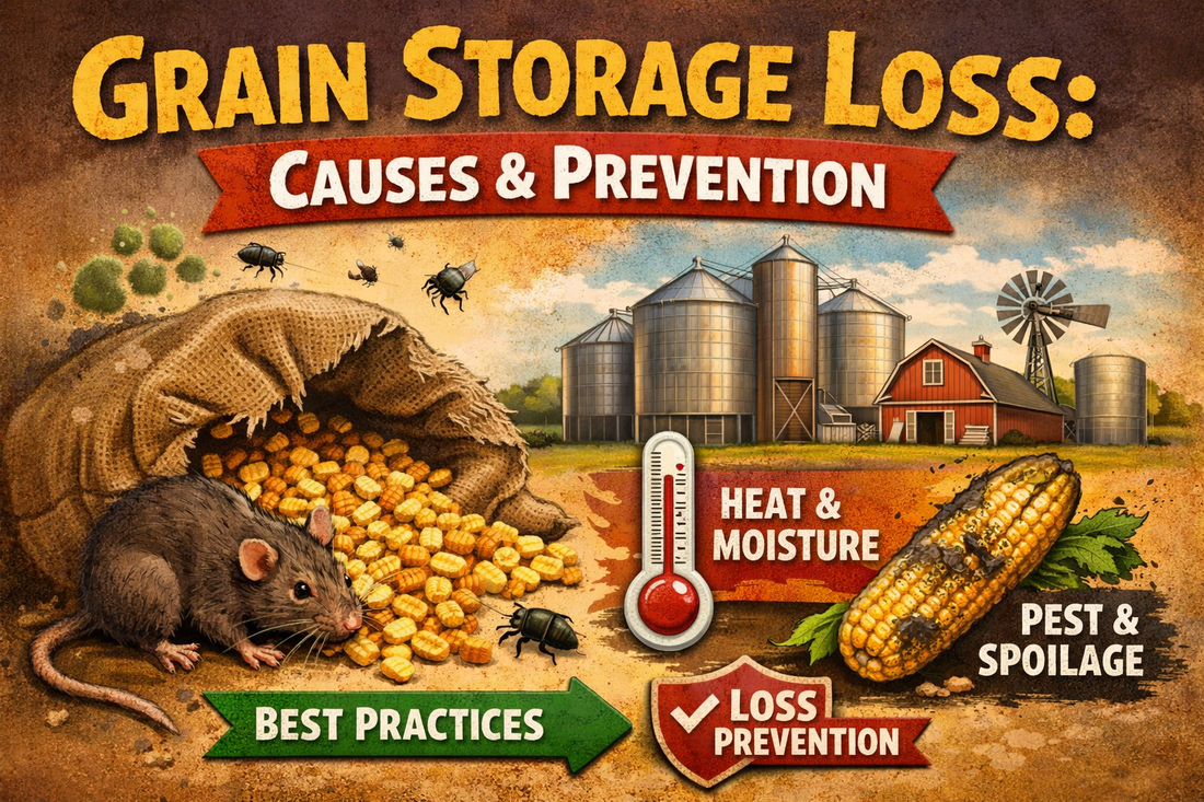 Grain Storage Loss Causes and Prevention for Farms and Grain Elevators