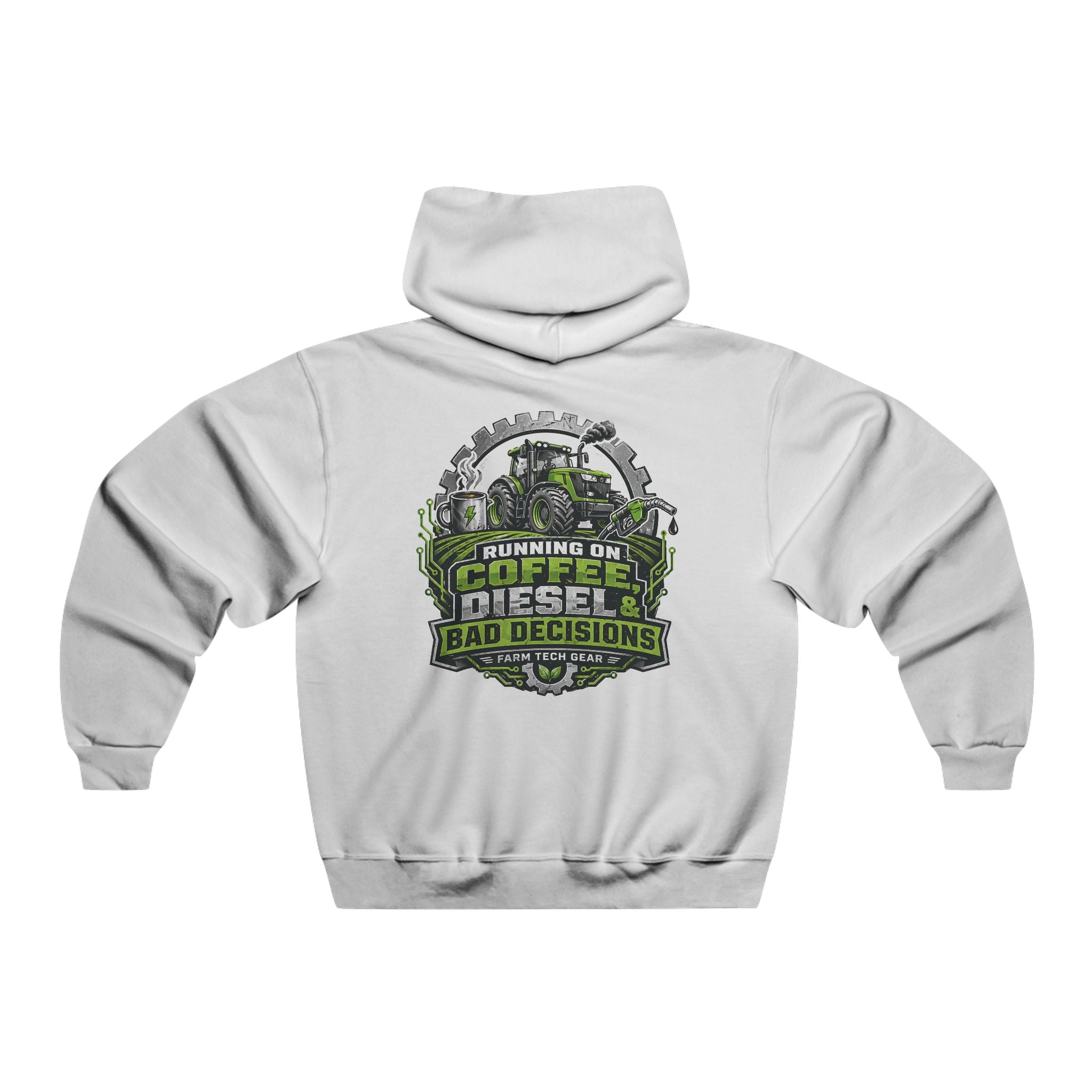 Running on Coffee Diesel Bad Decisions Farm Hoodie