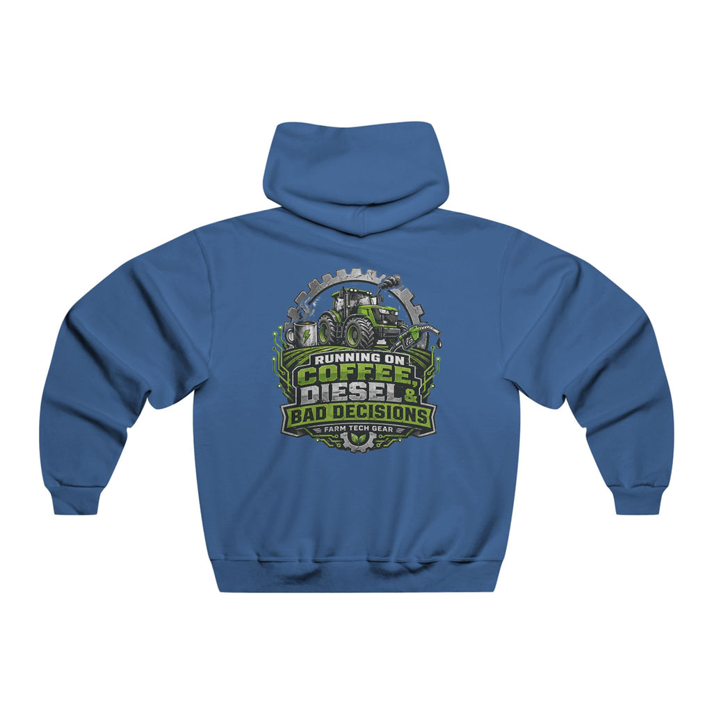 Running on Coffee Diesel Bad Decisions Farm Hoodie