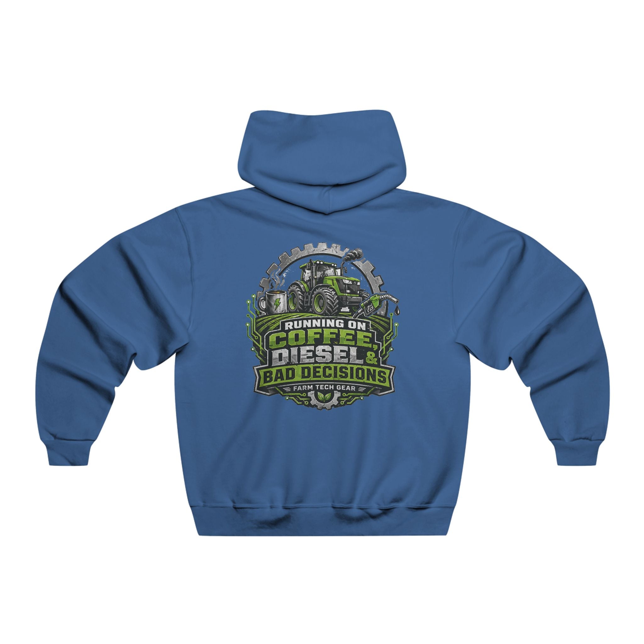 Running on Coffee Diesel Bad Decisions Farm Hoodie