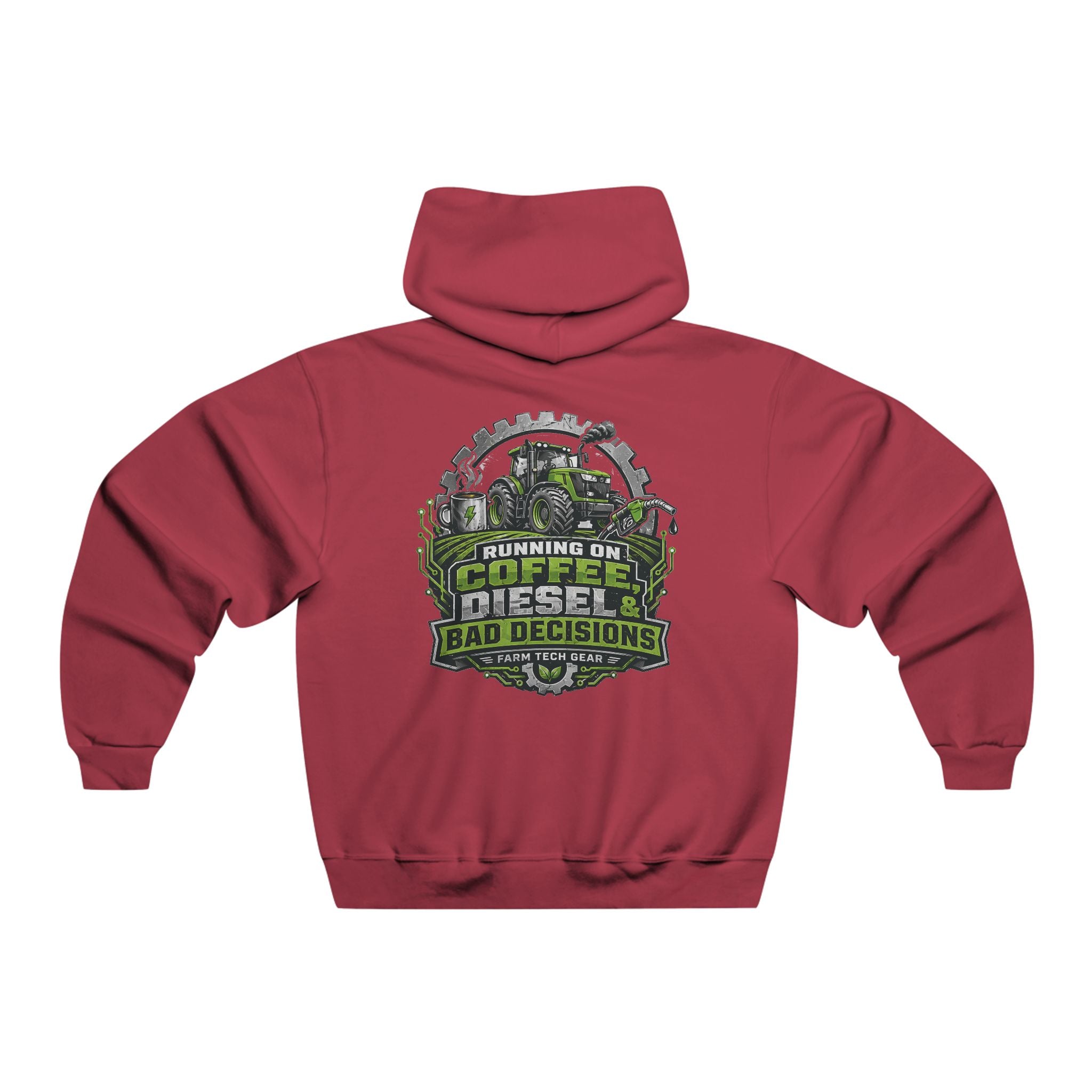 Running on Coffee Diesel Bad Decisions Farm Hoodie