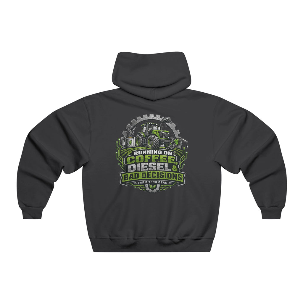 Running on Coffee Diesel Bad Decisions Farm Hoodie
