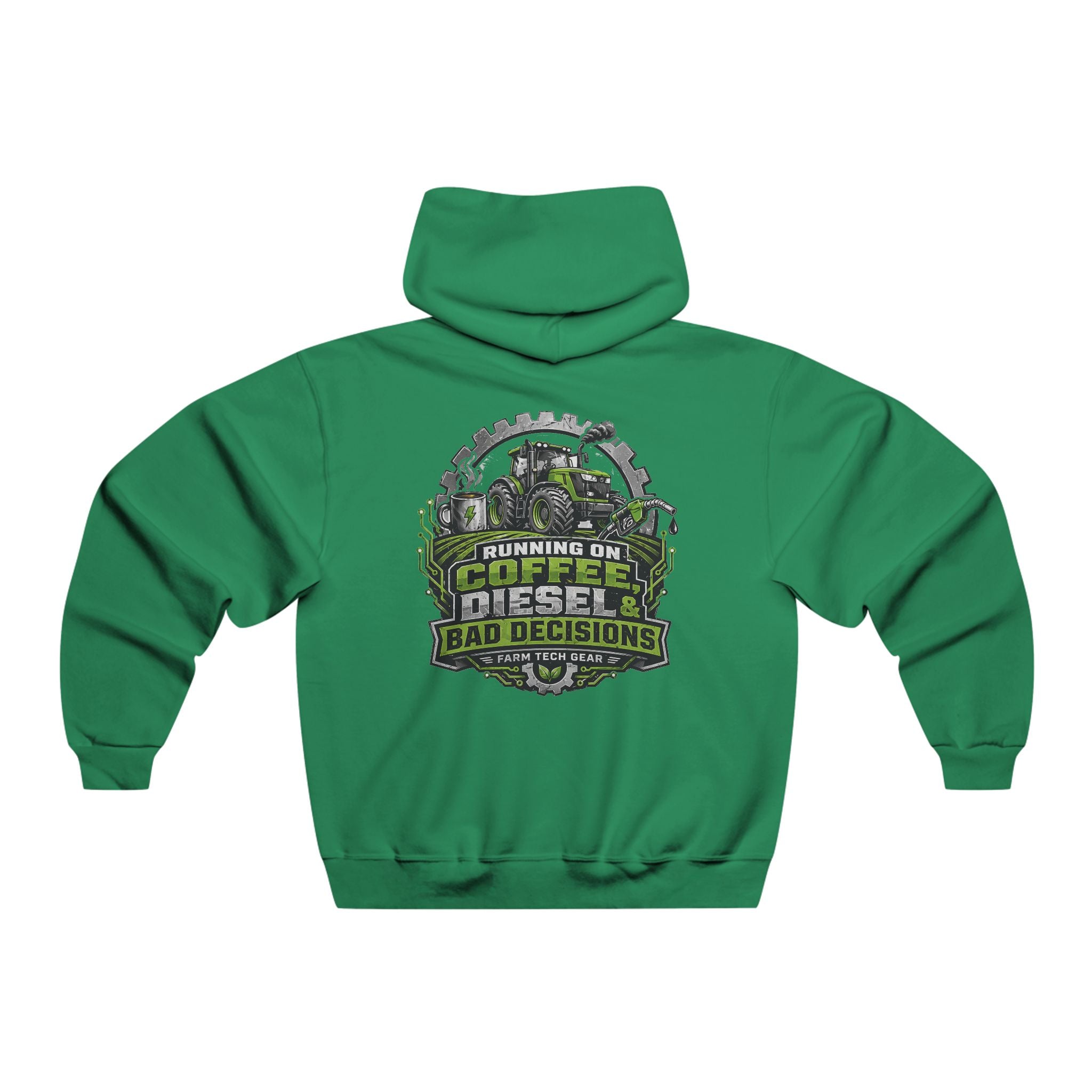 Running on Coffee Diesel Bad Decisions Farm Hoodie