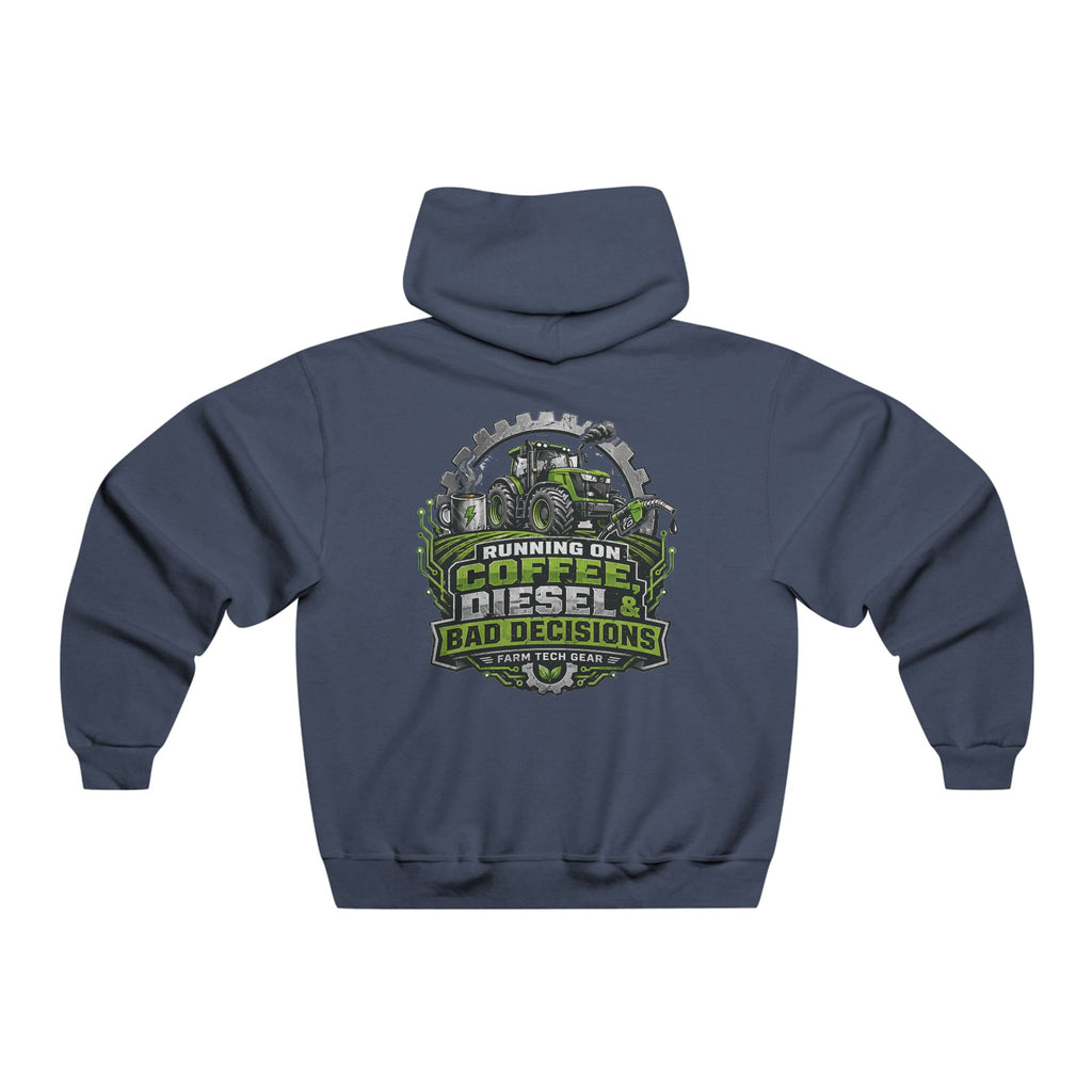 Running on Coffee Diesel Bad Decisions Farm Hoodie