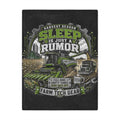"Sleep Is Just A Rumor" Farm Harvest Throw for Farmers