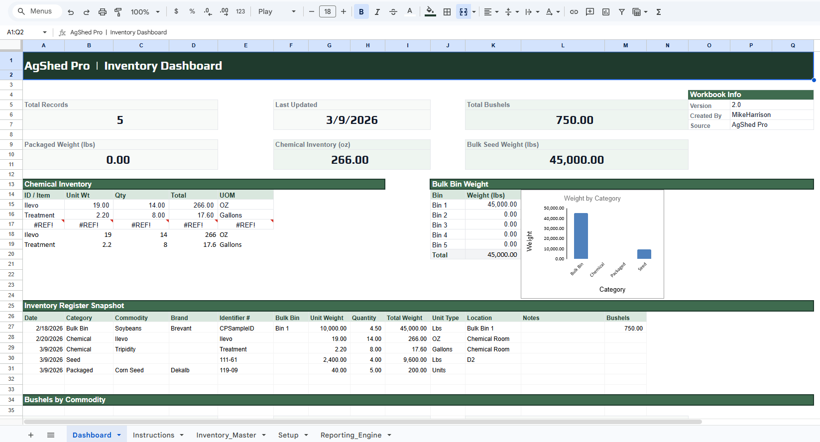 Free Grain & Seed Inventory Sheet – AgShed Lite