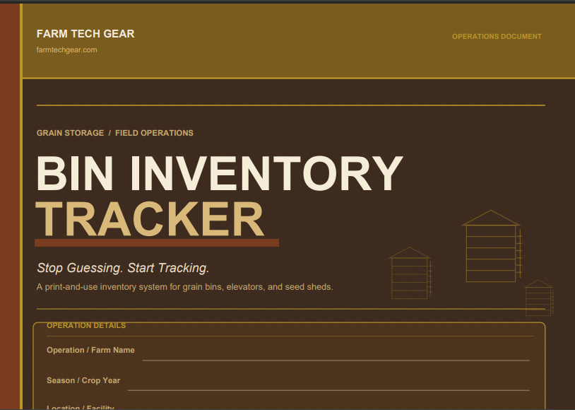 Bin Inventory Tracker (Daily Grain Bin Tracking System)