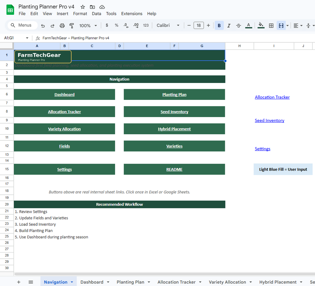 Planting Planner Pro – Field Planning & Seed Allocation System for Row Crop Farms