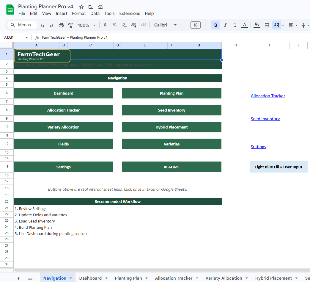 Planting Planner Pro – Field Planning & Seed Allocation System for Row Crop Farms
