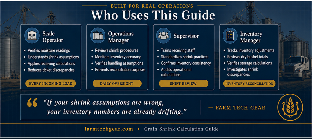Grain Shrink Calculation Guide (Moisture & Inventory Accuracy System)
